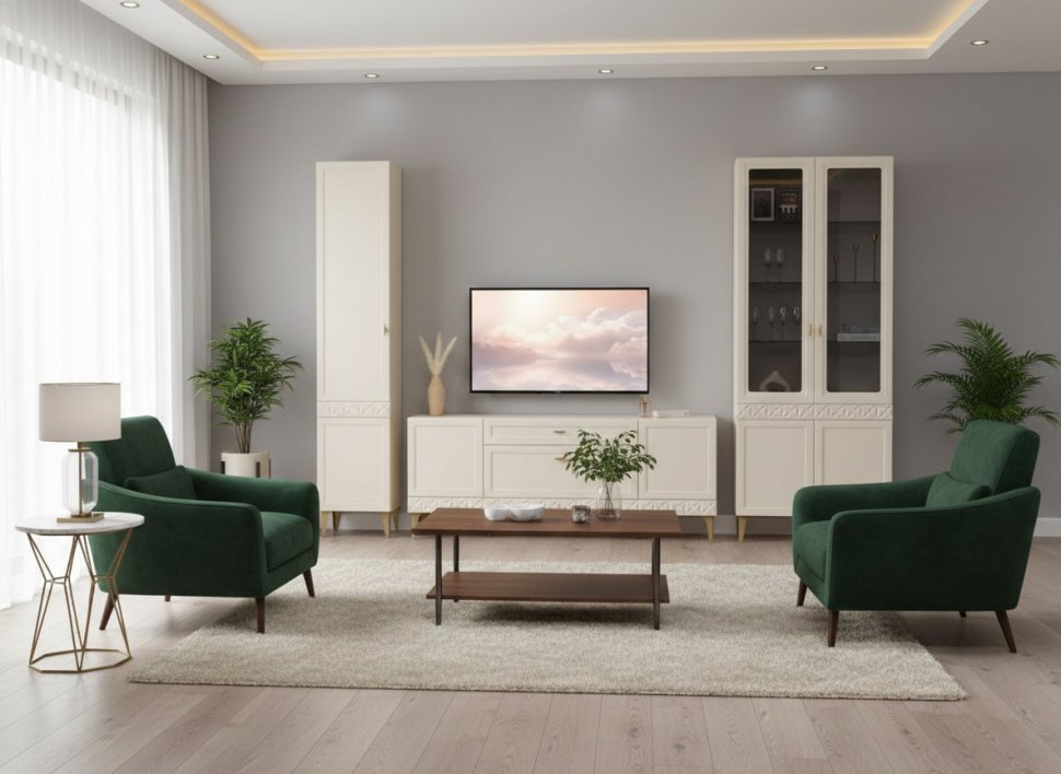 Гостиная Марион-2 Слоновая кость