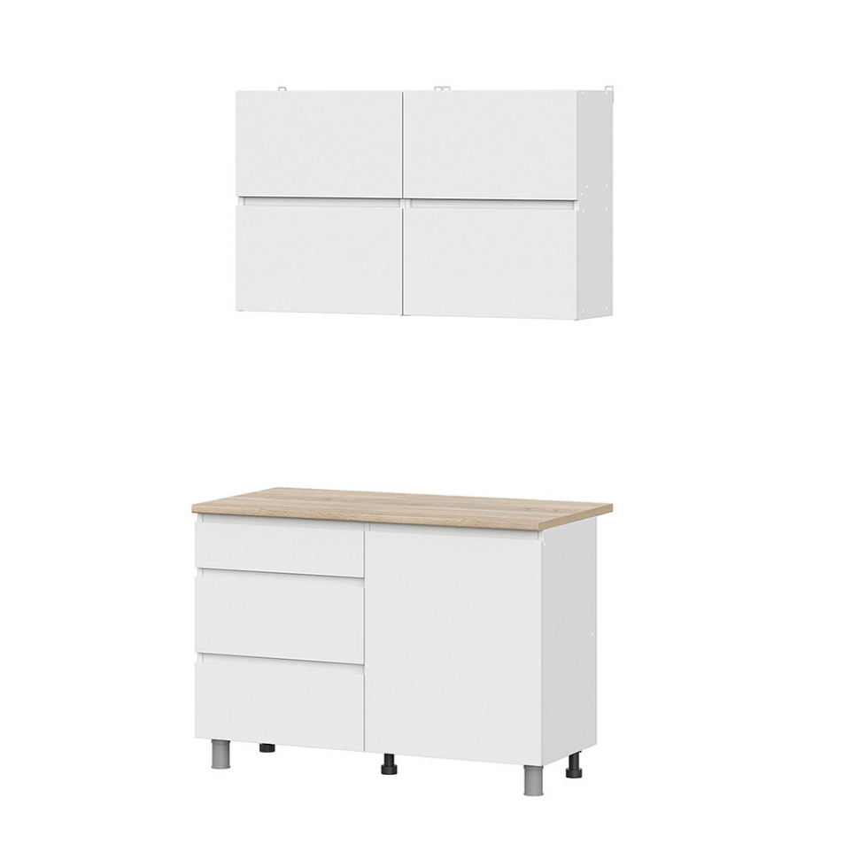 Кухня Токио 1,2 м, Белый