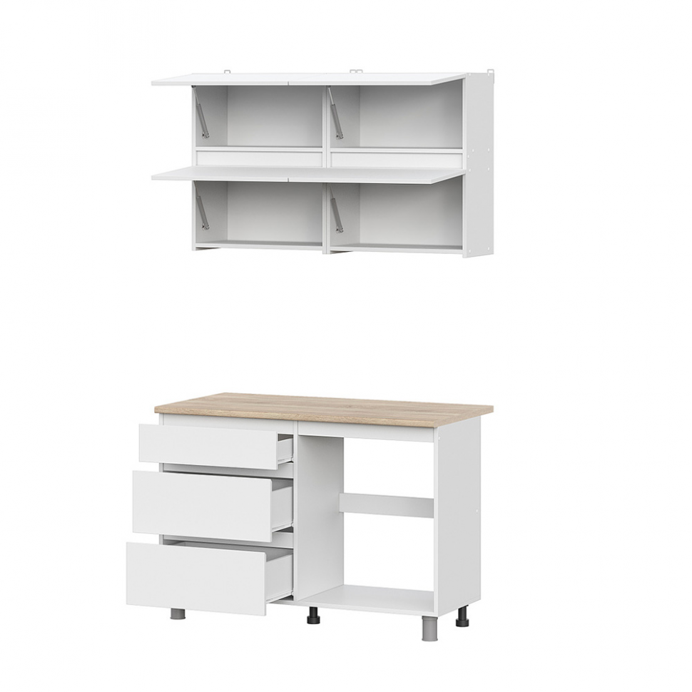 Кухня Токио 1,2 м, Белый