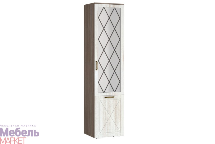 Шкаф-витрина №1 (полки ЛДСП) Афина Мебель Маркет