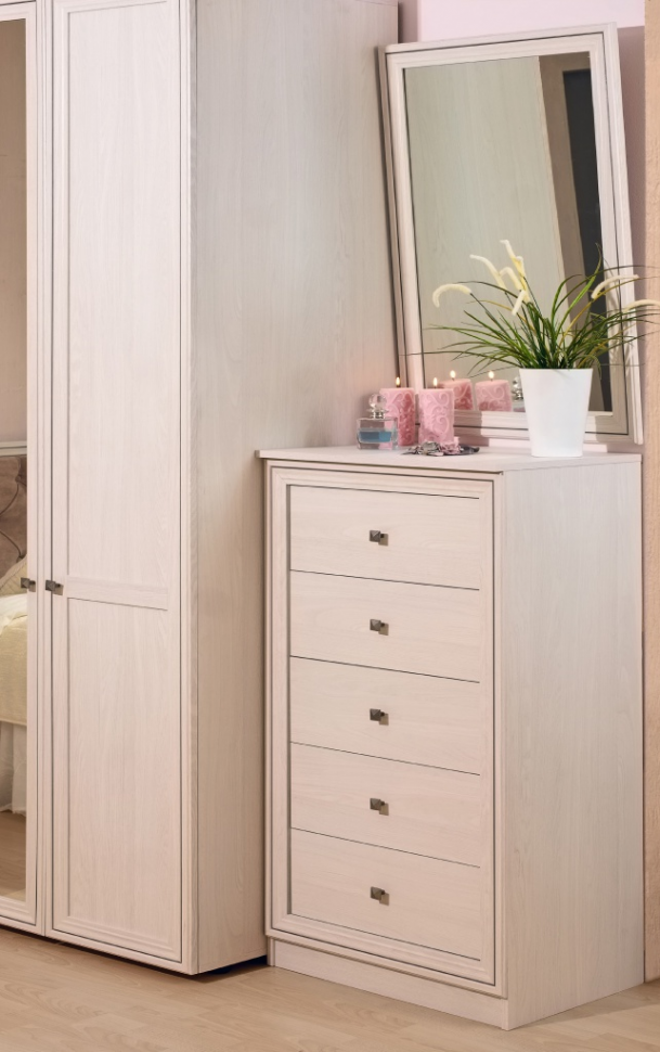 Комод (узкий) Paola 45 (Глазов) Ясень Анкор светлый