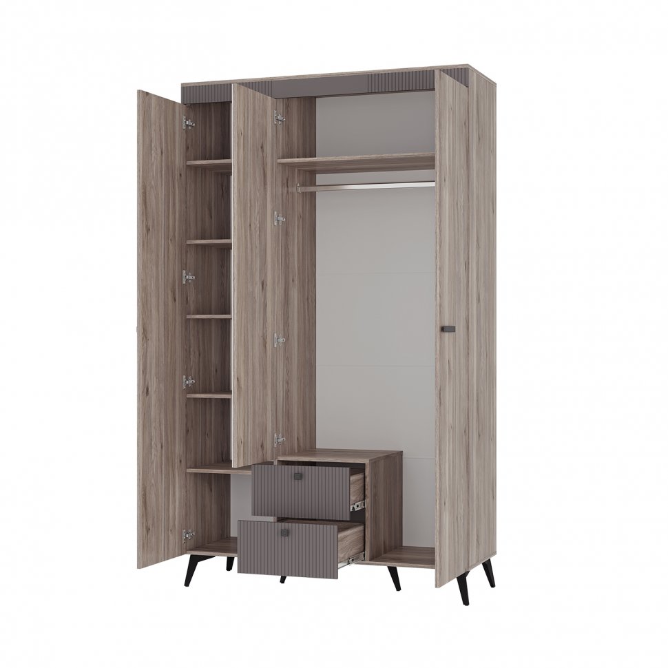 Спальня Кассандра (БТС) Комплект Дуб Смоки