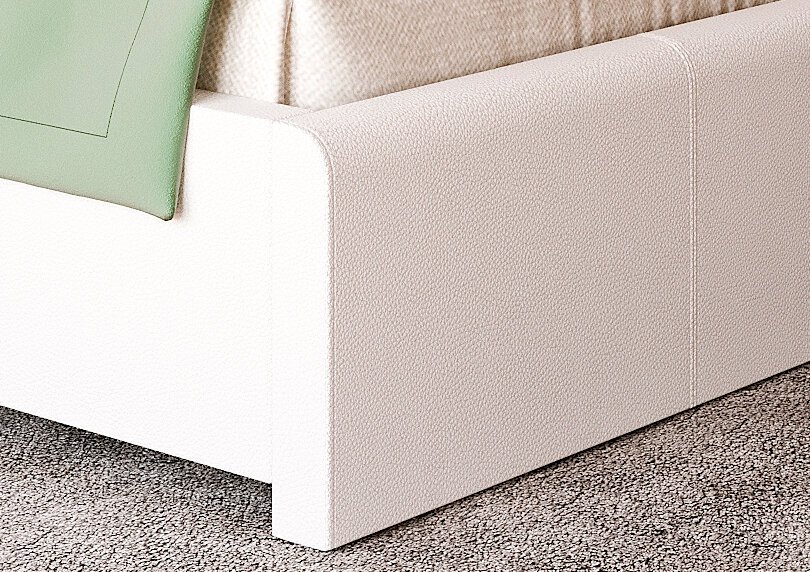 Кровать 140х200 Монако Арника с подъемным механизмом (Белая)