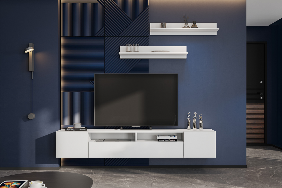 Тумба ТВ Денвер, Белый