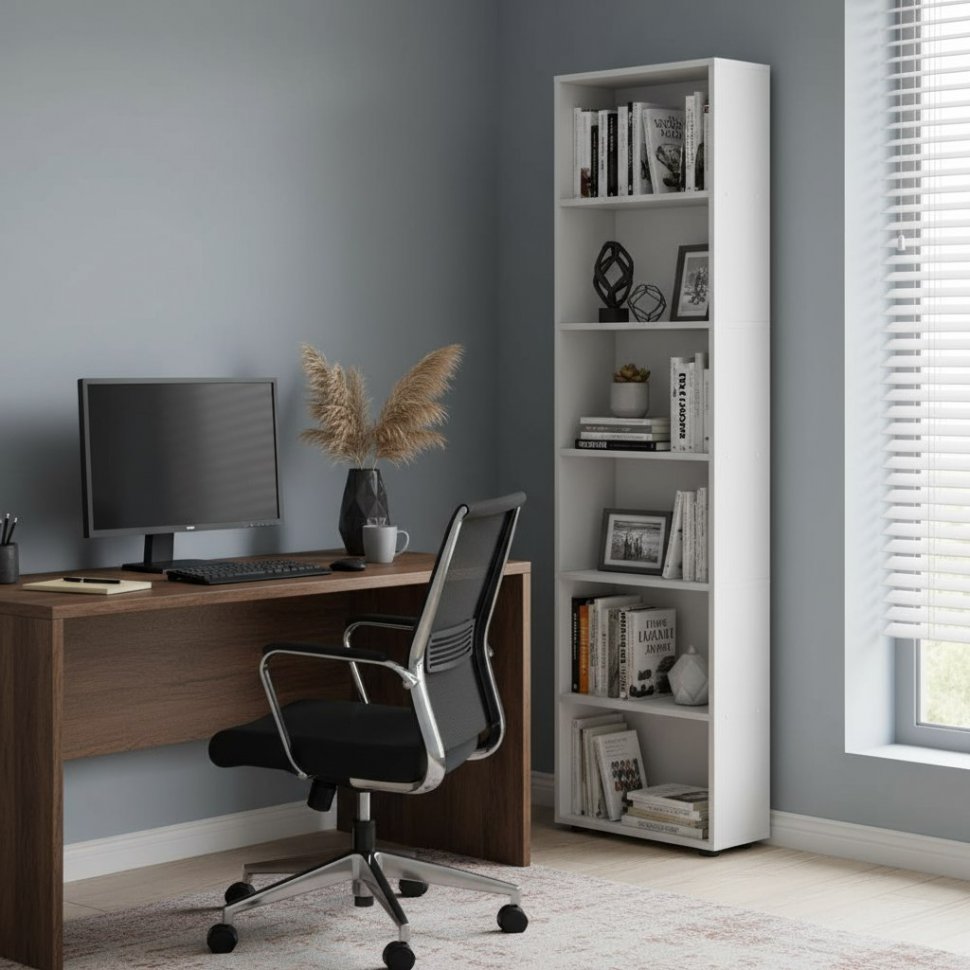 Стеллаж с полками Токио, Белый