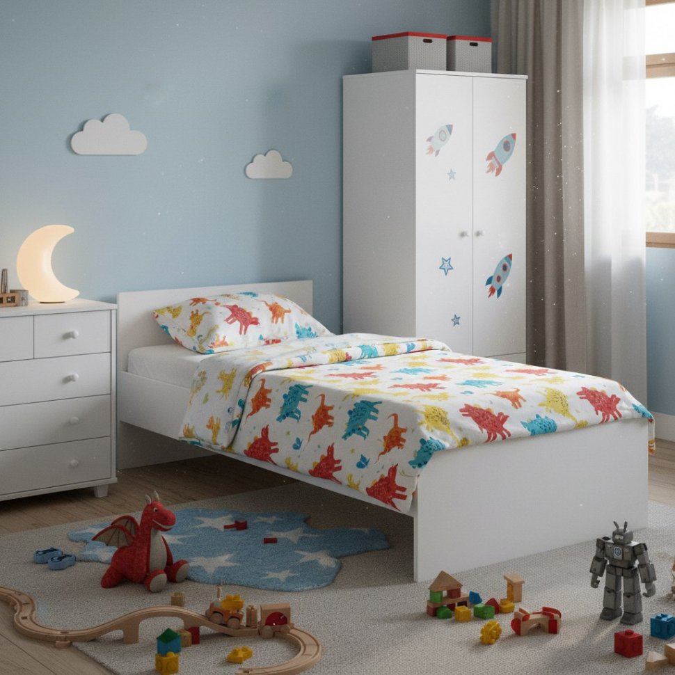 Кровать Симпл НМ 011.53-01 белый