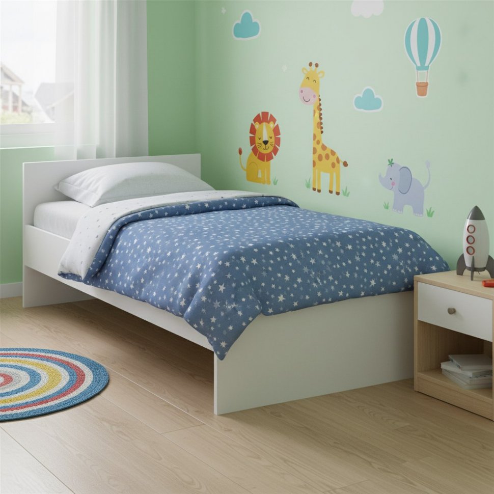 Кровать Симпл НМ 011.53-01 белый