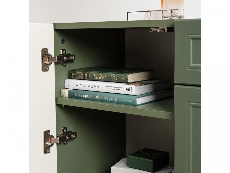 Гостиная Марион-3 Дымчатый зеленый / Олива шагрень