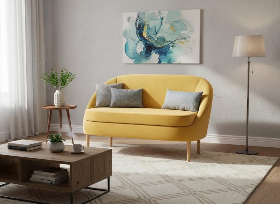 Диван Комо модель 005 / Ультра Мустард