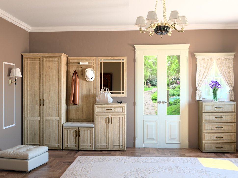 Шкаф 2-створчатый комбинированный (440) Бруно Мебель Маркет