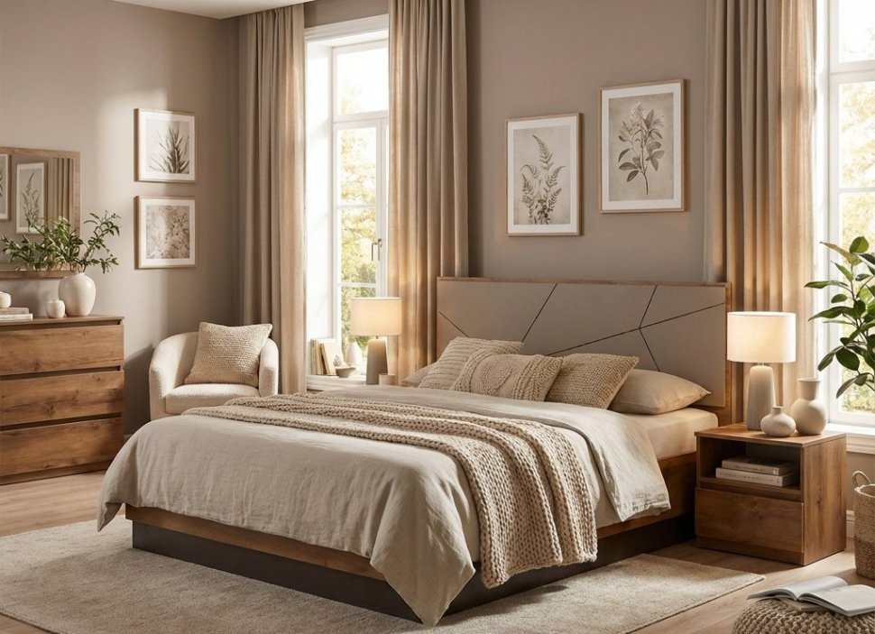 Кровать Гамма с подъемным механизмом 54.15 Таксония/Грей