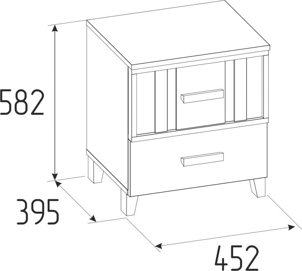 Тумба прикроватная Scandica Oslo 41 (Глазов)