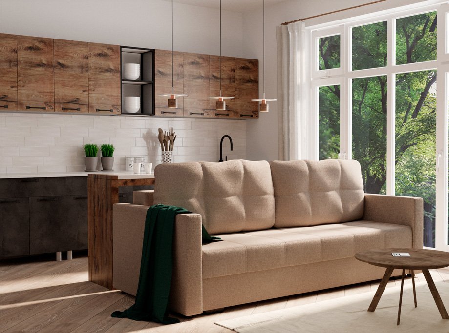 Диван Гранд (Семья Мебелони) Бежевый