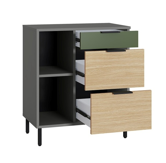 Марвэл Тумба 16.160 Темно - серый / Плэйн / Дымчатый Зеленый