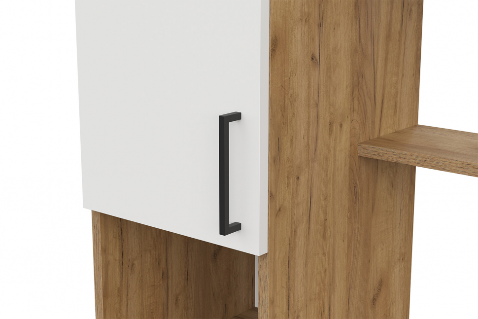 Стол компьютерный СТК 21, Дуб Золотой, Белый