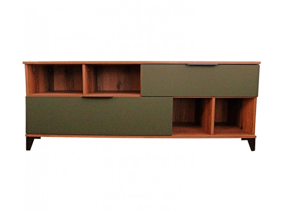 Харди тумба ТВА большая Дуб Делано Темный / Зеленый