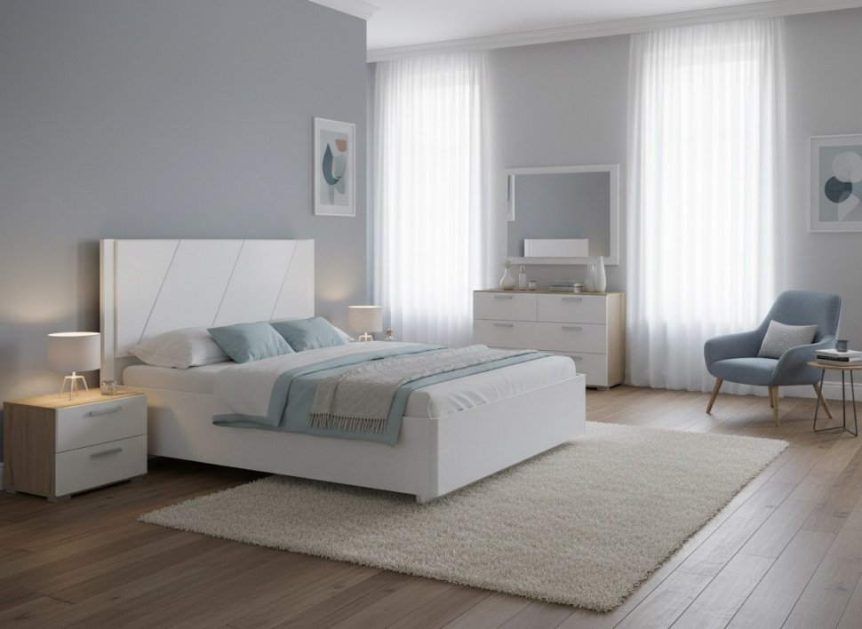 НМ 011.75-02 кровать Summit / белый