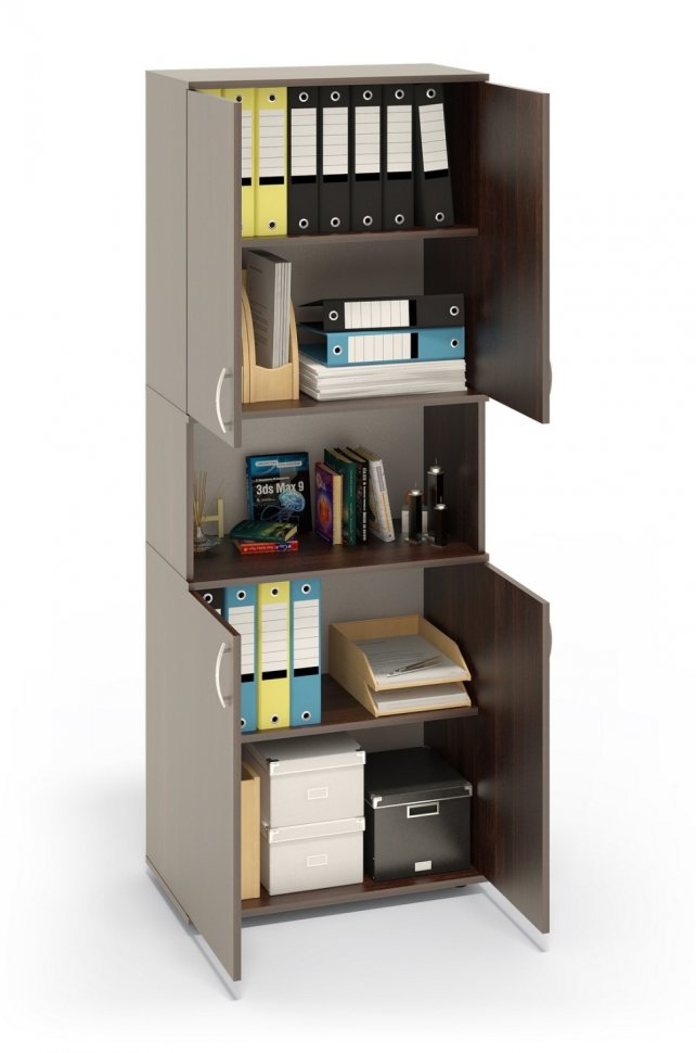 Стеллаж ШУ-22 Венге/Беленый дуб