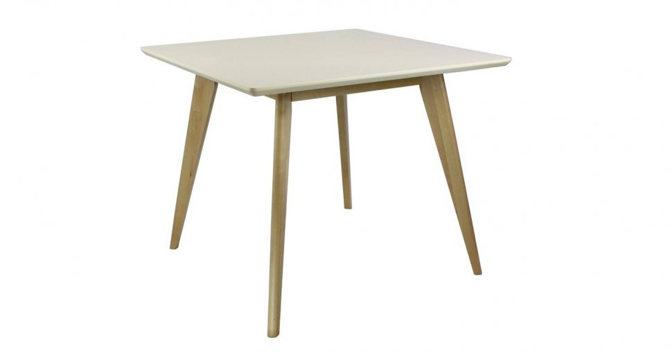 Стол обеденный Олсон Мини 100 (Cлоновая кость/натуральный)