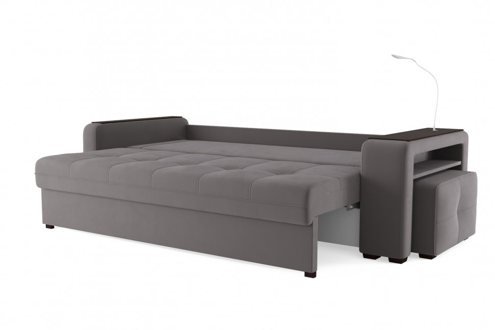 Диван Smart 4 пуф справа Б3-3Т-Б4 СК Велюр Velutto 19