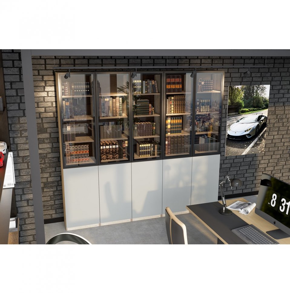 Библиотека Этна (Софт Грей) Комплект