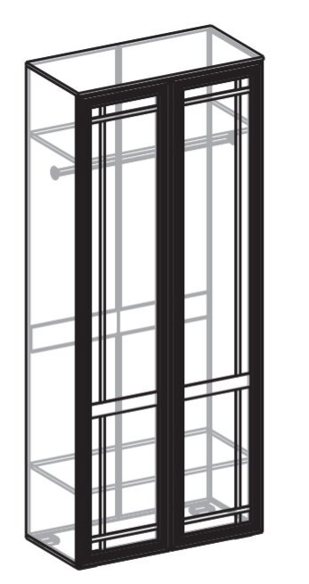 Шкаф 2-створчатый (440) Бруно Мебель Маркет
