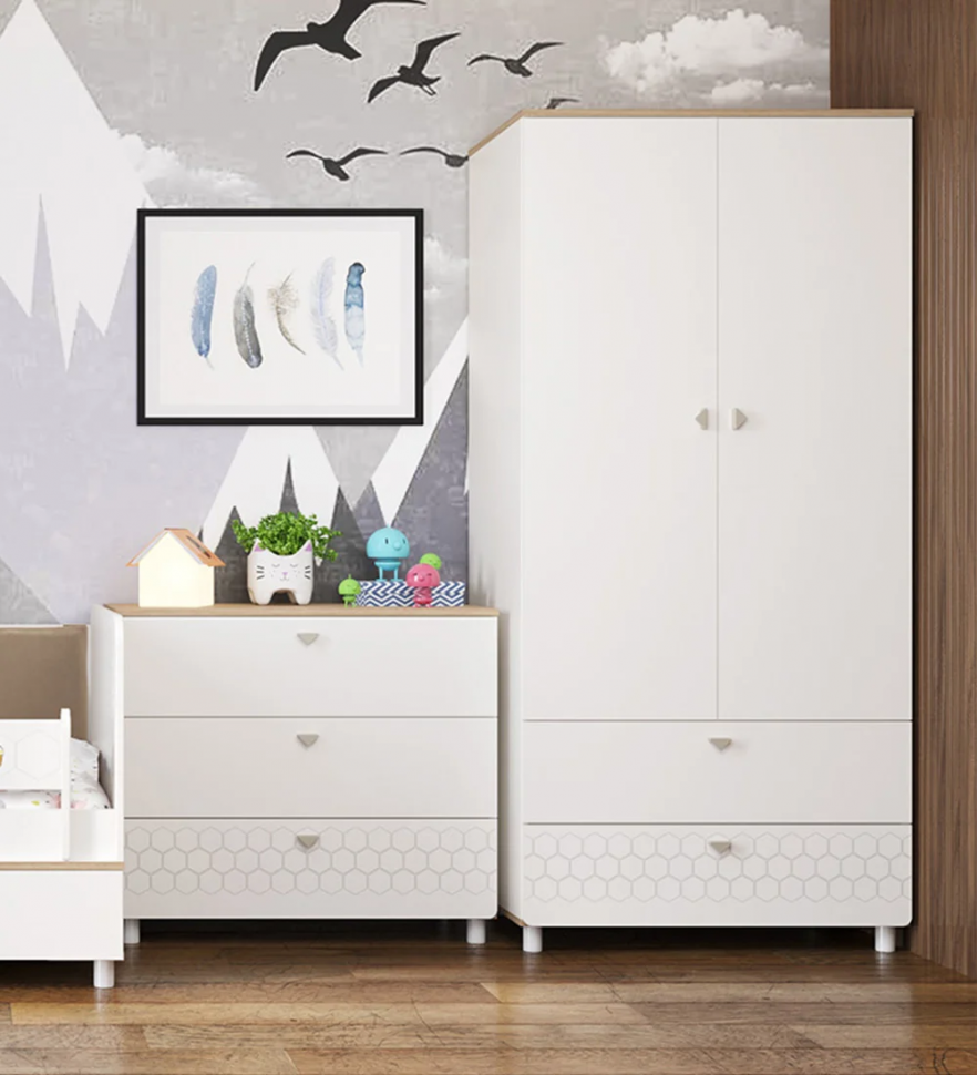 Эйп шкаф для одежды 13.334 Белый/Дуб белый