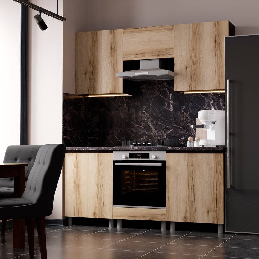 Шкаф кухонный верхний 60 Плейона (ТЭКС) П6Х Дуб Делано