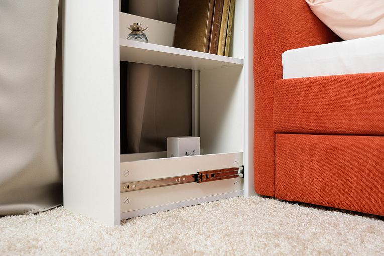 Марвэл Тумба выкатная 16.159 Белый шагрень