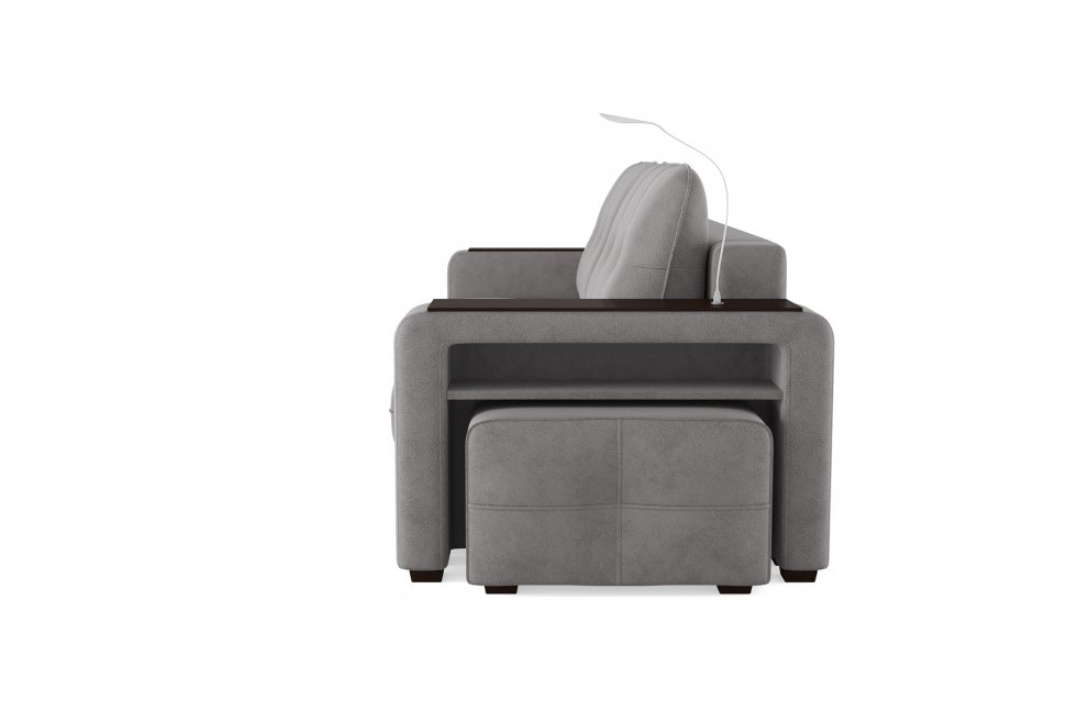 Диван Smart 4 пуф справа Б3-3Т-Б4 СК Велюр Кашемир 890