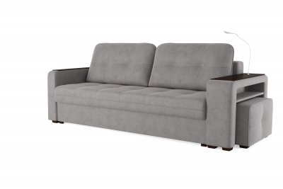 Диван Smart 4 пуф справа Б3-3Т-Б4 СК Велюр Кашемир 890