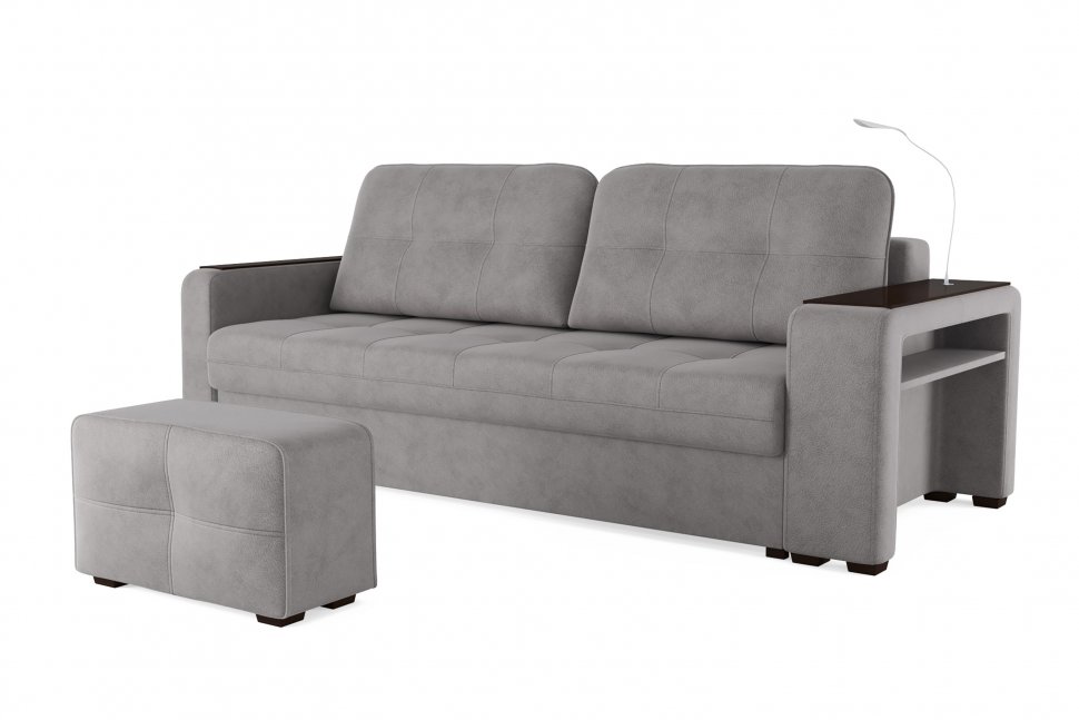 Диван Smart 4 пуф справа Б3-3Т-Б4 СК Велюр Кашемир 890