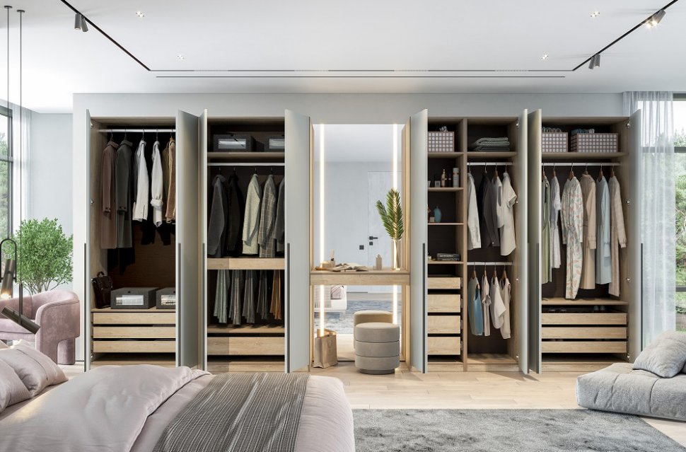 Шкаф Этна 100 (Софт Грей)