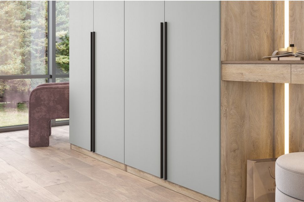 Шкаф Этна 100 (Софт Грей)