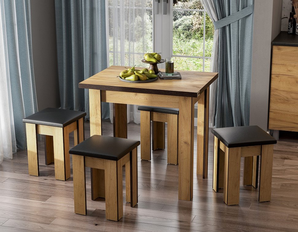 Табурет №1 (Дуб золотой)