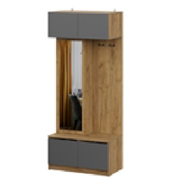 Мини-прихожая Авиньон (Графит серый / Крафт золотой)