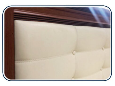 Кровать 160х200 ЛКР-1 (с ортопедическим основанием) Ливорно DOMANI Орех донской