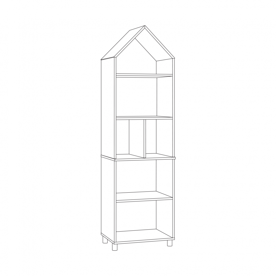 Эйп шкаф комбинированный 13.14 Белый/Дуб белый
