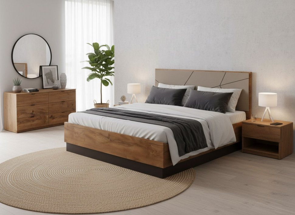 Кровать Гамма с подъемным механизмом 54.16 Таксония/Грей