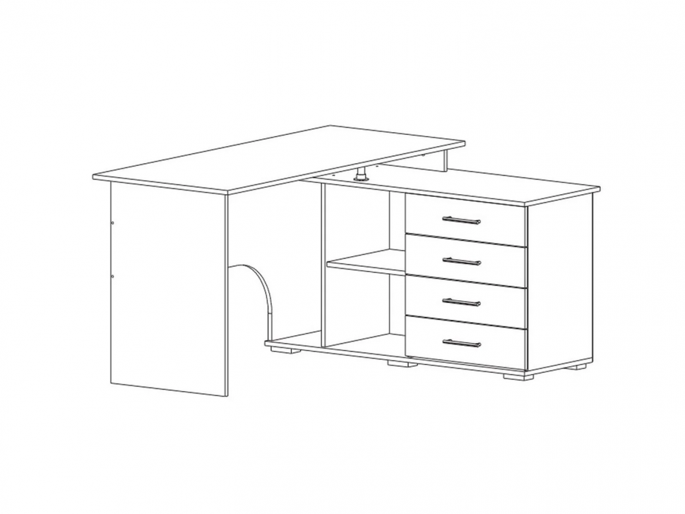 Интел-10 стол компьютерный Бодега Темный