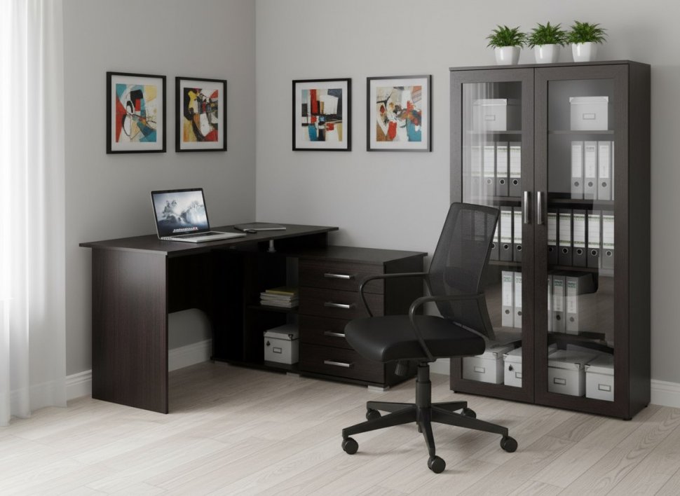 Интел-10 стол компьютерный Бодега Темный