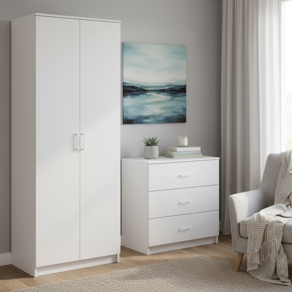 Шкаф распашной ШК 2, Белый