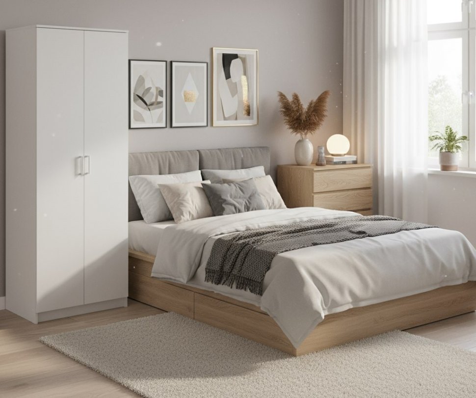 Шкаф распашной ШК 2, Белый