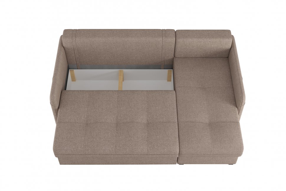 Диван-кровать угловой SMART 1 2Т-1Пф Рогожка Sherlock 932