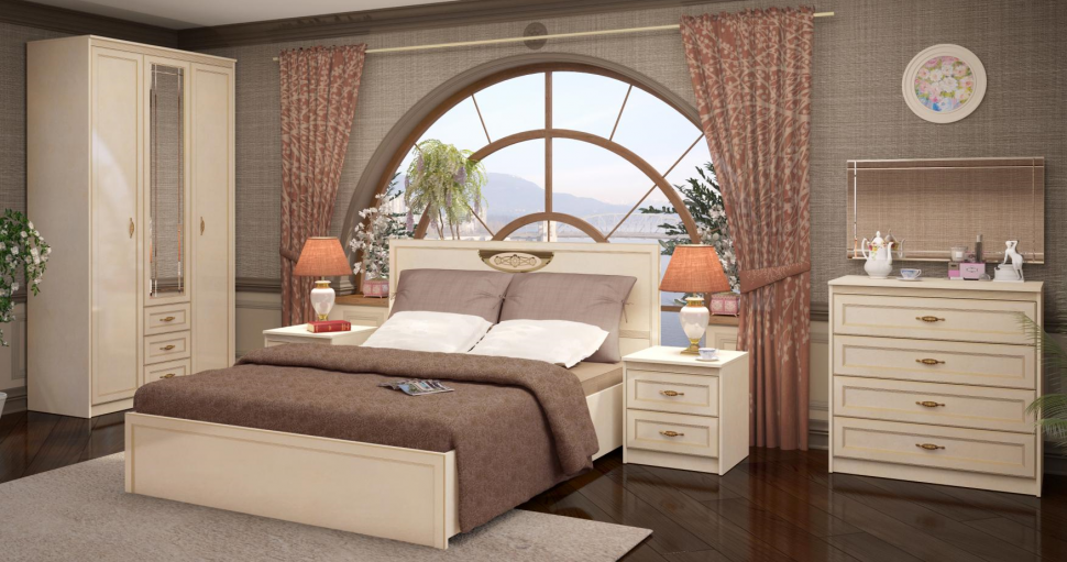 Кровать 160х200 № 05 (К-1) Милан Ижмебель