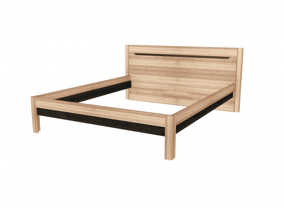 Кровать 160х200 Заречье Афина А3 с основанием (Дуб Крафт)