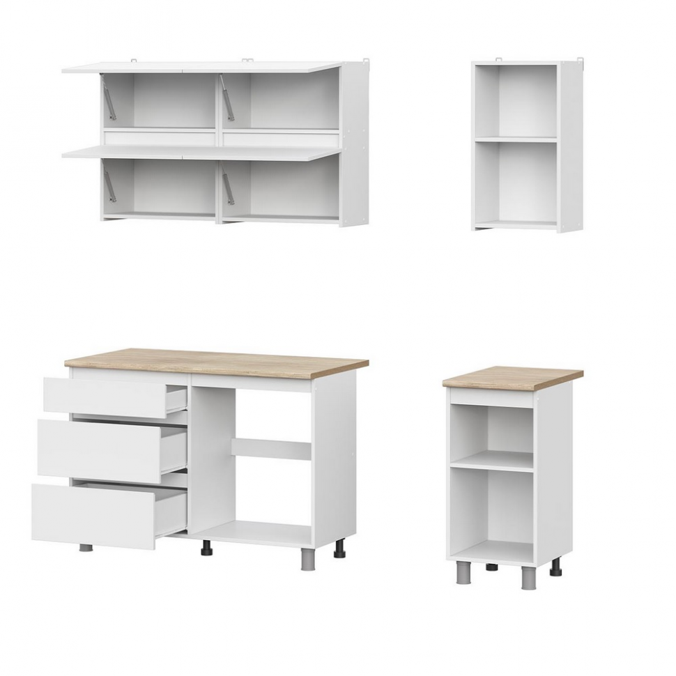 Кухня Токио 1,6 м, Белый