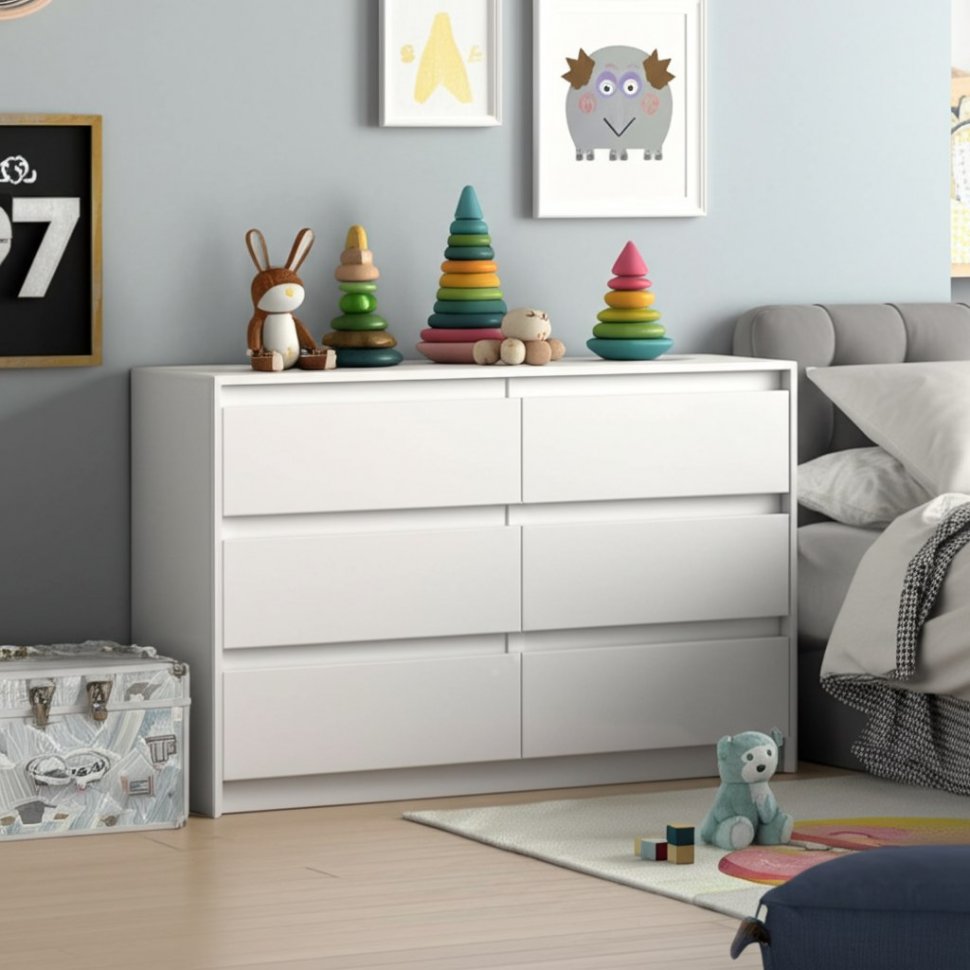 Комод Айден КМ06-1200 Белый