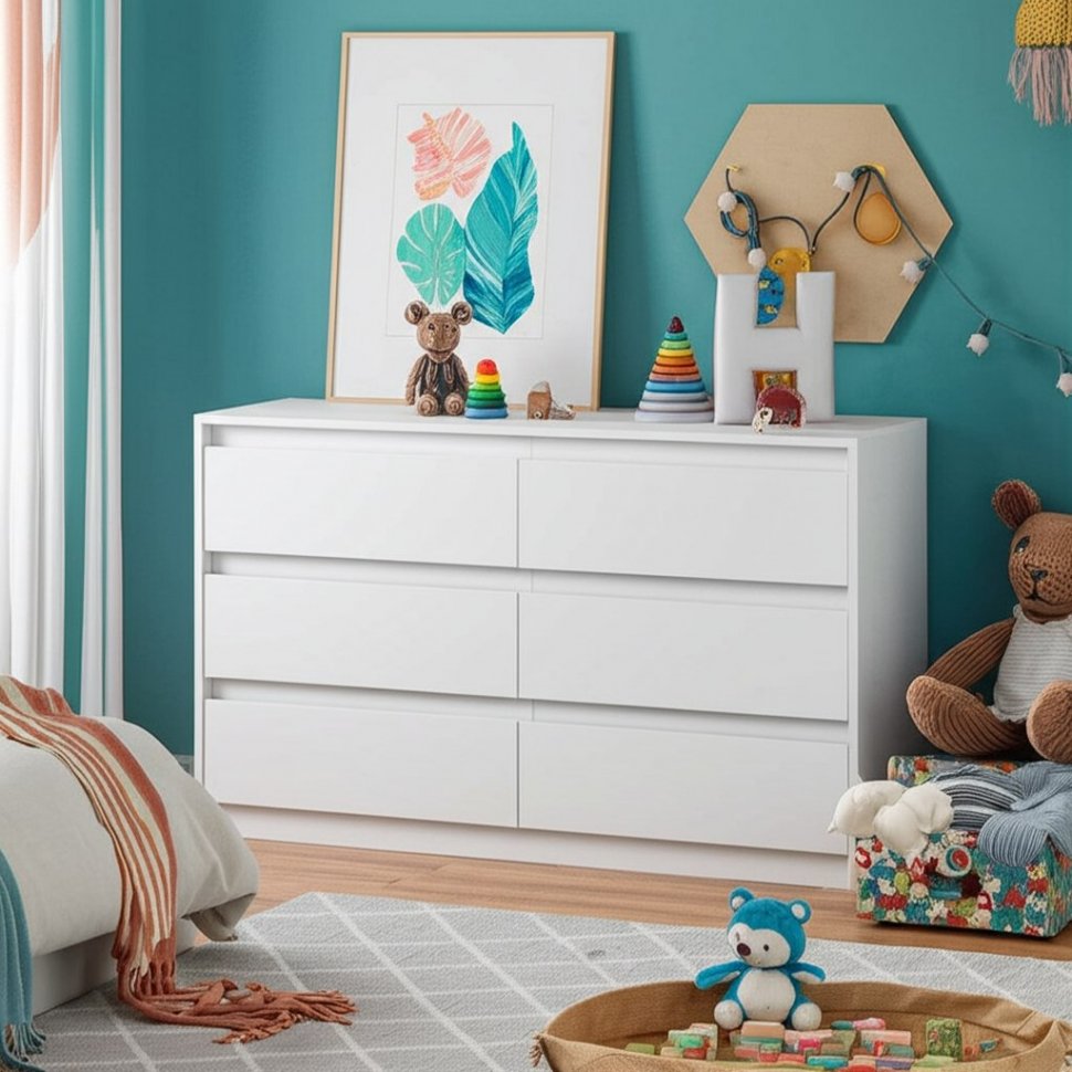 Комод Айден КМ06-1200 Белый