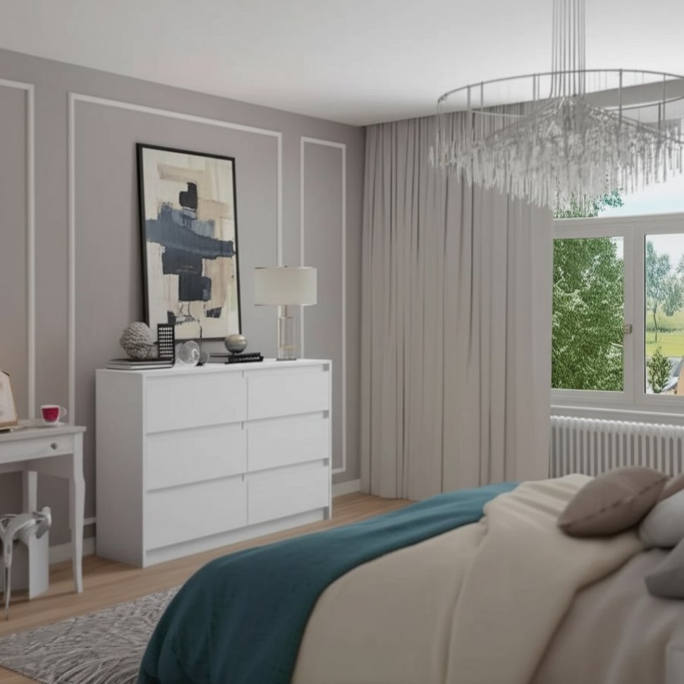 Комод Айден КМ06-1200 Белый